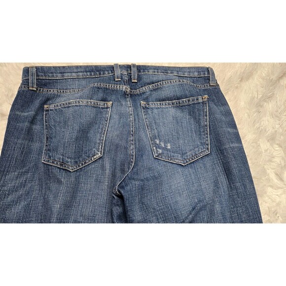 Current Elliott Loved Destroy Pearls The Fling Boyfriend Crop Jeans Size 31x28 - Picture 11 of 14